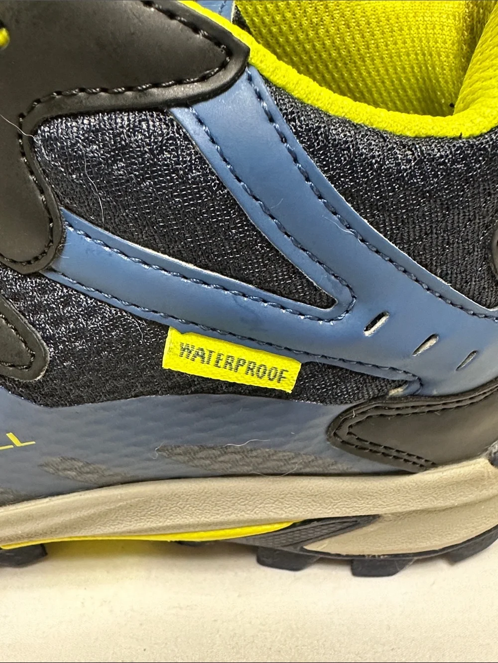 Merrell Kids Navy and Bright Yellow Lace-Up Boots